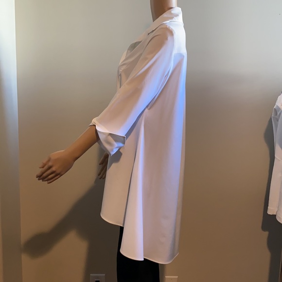 Joseph Ribkoff white Blouse/Shirt Size 4 - Picture 3 of 6